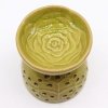 Ceramic Oil Burner Tree of Life - Lime